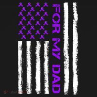 Alzheimer's Awareness For My Dad Support Flag Baby Bodysuit thumb 2
