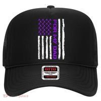 Alzheimer's Awareness For My Dad Support Flag Hat thumb 0