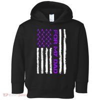 Alzheimer's Awareness For My Dad Support Flag Toddler Hoodie thumb 0