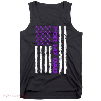Alzheimer's Awareness For My Dad Support Flag Tank Top