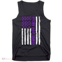 Alzheimer's Awareness For My Dad Support Flag Tank Top thumb 0