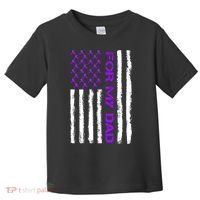 Alzheimer's Awareness For My Dad Support Flag Toddler T-Shirt thumb 0