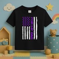 Alzheimer's Awareness For My Dad Support Flag Toddler T-Shirt thumb 3