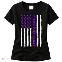 Alzheimer's Awareness For My Dad Support Flag Women's T-Shirt thumb 0