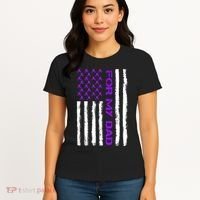Alzheimer's Awareness For My Dad Support Flag Women's T-Shirt thumb 4