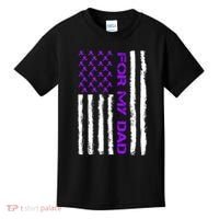 Alzheimer's Awareness For My Dad Support Flag Kids T-Shirt thumb 0