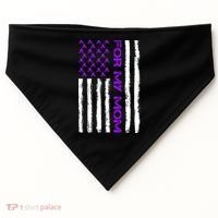 Alzheimer's Awareness For My Mom Support Flag USA-Made Doggie Bandana thumb 0