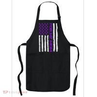 Alzheimer's Awareness For My Mom Support Flag Apron thumb 0
