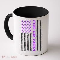 Alzheimer's Awareness For My Mom Support Flag Coffee Mug thumb 0