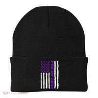 Alzheimer's Awareness For My Mom Support Flag Beanie thumb 0