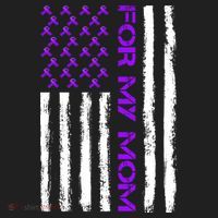 Alzheimer's Awareness For My Mom Support Flag Beanie thumb 2