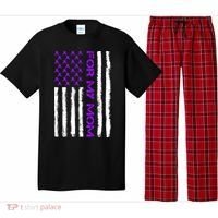 Alzheimer's Awareness For My Mom Support Flag Pajama Set thumb 0