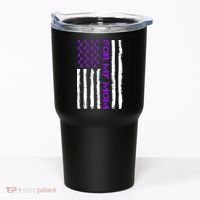 Alzheimer's Awareness For My Mom Support Flag Tumbler thumb 0
