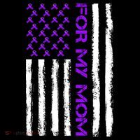 Alzheimer's Awareness For My Mom Support Flag Ornament thumb 1