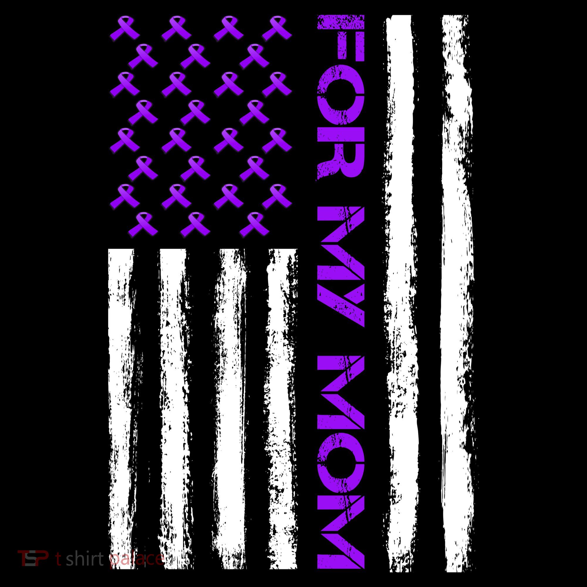 Alzheimer's Awareness For My Mom Support Flag Baby Bodysuit