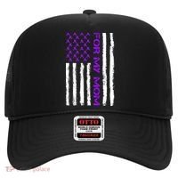 Alzheimer's Awareness For My Mom Support Flag Hat thumb 0