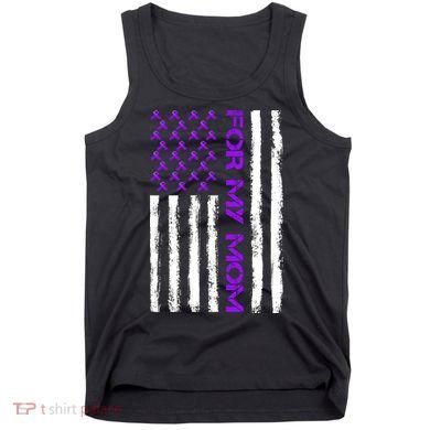 Alzheimer's Awareness For My Mom Support Flag Tank Top