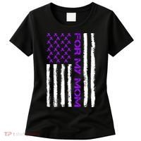 Alzheimer's Awareness For My Mom Support Flag Women's T-Shirt thumb 0