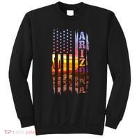 Arizona American Flag Landscape Cactus Patriotic Gift Sweatshirt thumb 0