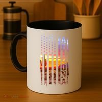Arizona American Flag Landscape Cactus Patriotic Gift Coffee Mug thumb 4