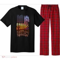 Arizona American Flag Landscape Cactus Patriotic Gift Pajama Set thumb 0