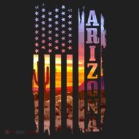 Arizona American Flag Landscape Cactus Patriotic Gift Tumbler thumb 3