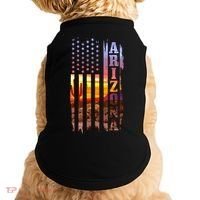 Arizona American Flag Pride Landscape Cactus Patriotic Gift Great Gift Doggie Tank thumb 0