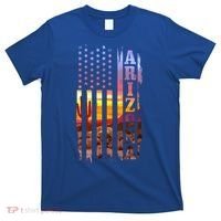 Arizona American Flag Pride Landscape Cactus Patriotic Gift Great Gift T-Shirt thumb 0