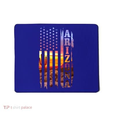 Arizona American Flag Pride Landscape Cactus Patriotic Gift Great Gift Mousepad