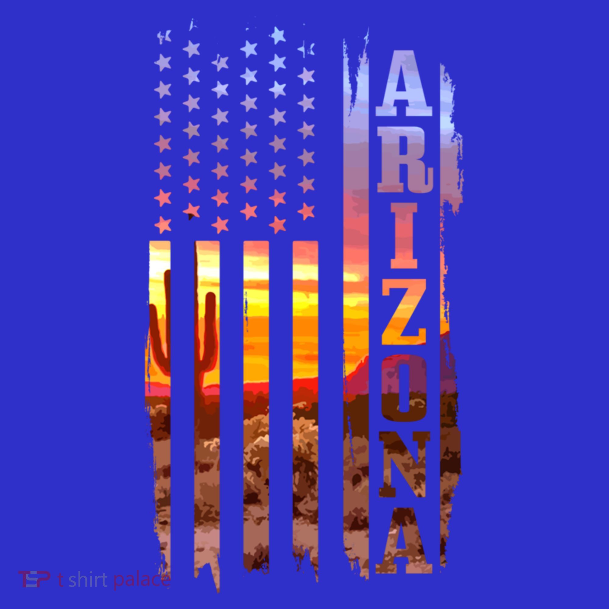 Arizona American Flag Pride Landscape Cactus Patriotic Gift Great Gift Mousepad