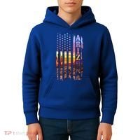 Arizona American Flag Pride Landscape Cactus Patriotic Gift Great Gift Kids Hoodie thumb 4