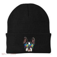Autism Awareness French Bulldog Dog Puzzle Beanie thumb 0