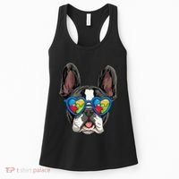 Autism Awareness French Bulldog Dog Puzzle Women's Tank Top thumb 0