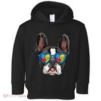 Autism Awareness French Bulldog Dog Puzzle Toddler Hoodie thumb 0