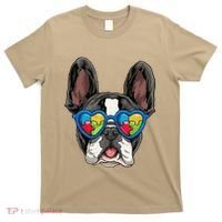 Autism Awareness French Bulldog Dog Puzzle T-Shirt thumb 0