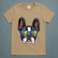 Autism Awareness French Bulldog Dog Puzzle T-Shirt thumb 5