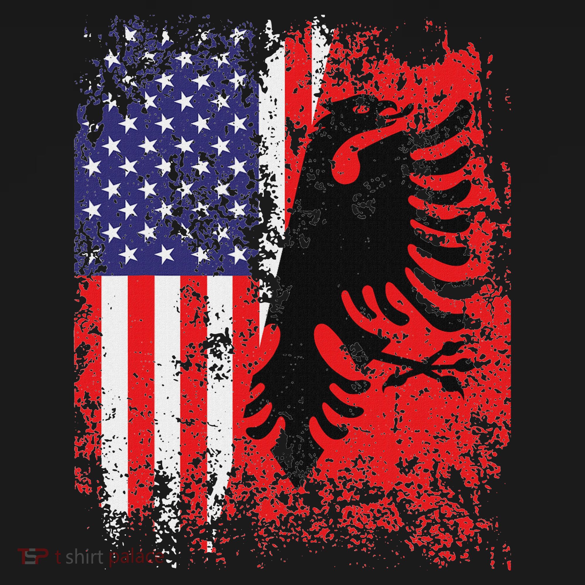 Albanian American Flag Patriotic Usa Albania Flag Women's Tank Top