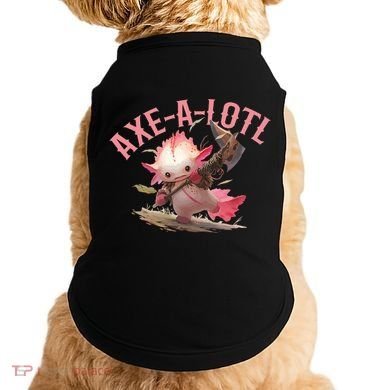 Axolotl Axt-A-Lotl Funny Viking Axe Throwing Lumberjack Doggie Tank