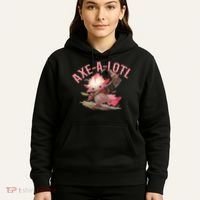 Axolotl Axt-A-Lotl Funny Viking Axe Throwing Lumberjack Hoodie thumb 5