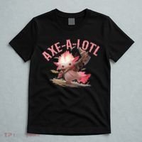 Axolotl Axt-A-Lotl Funny Viking Axe Throwing Lumberjack T-Shirt thumb 5