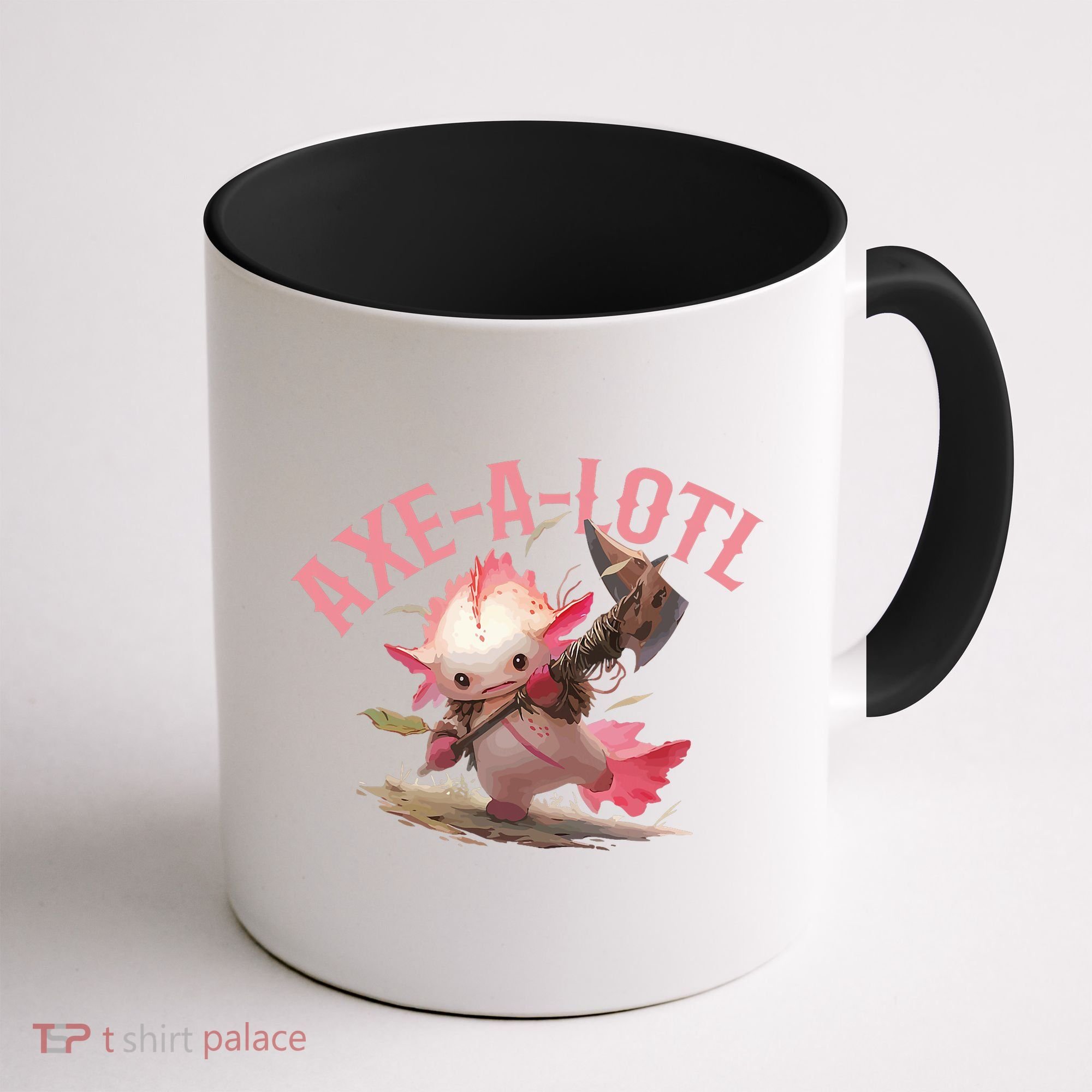 Axolotl Axt-A-Lotl Funny Viking Axe Throwing Lumberjack Coffee Mug