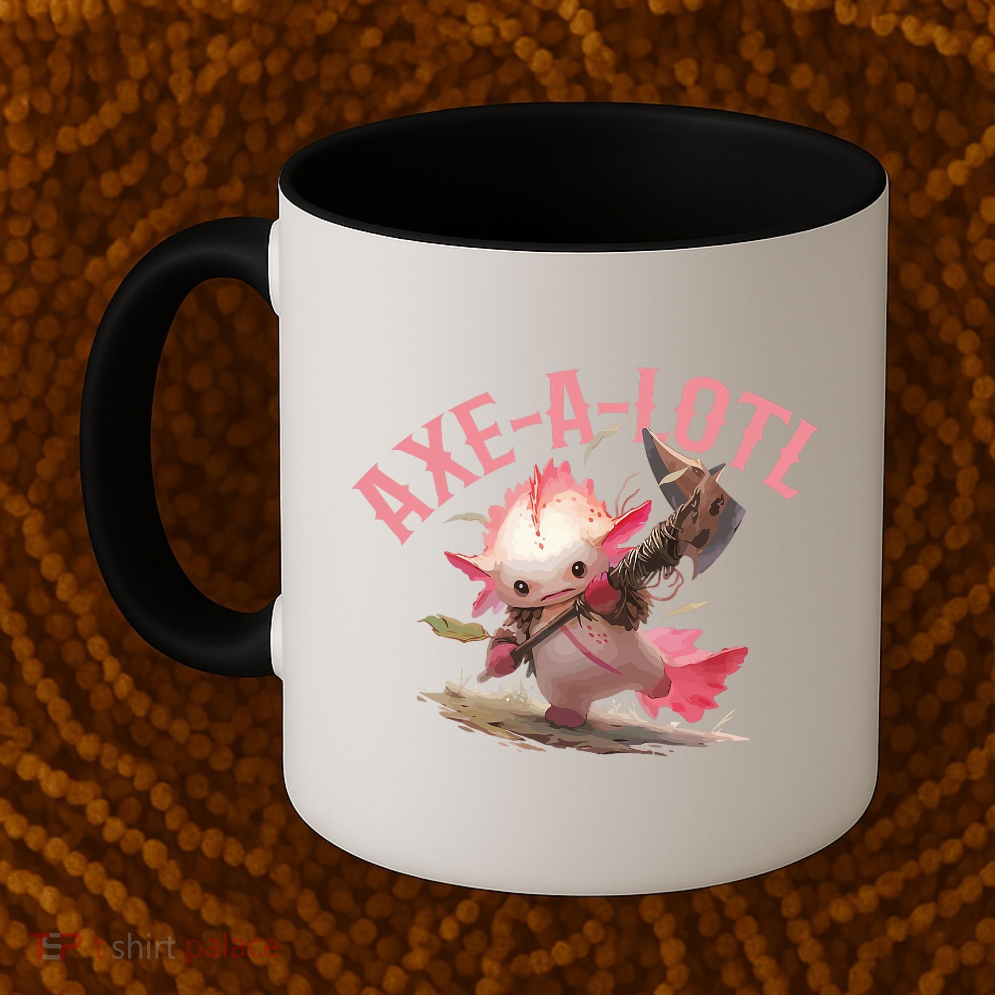 Axolotl Axt-A-Lotl Funny Viking Axe Throwing Lumberjack Coffee Mug