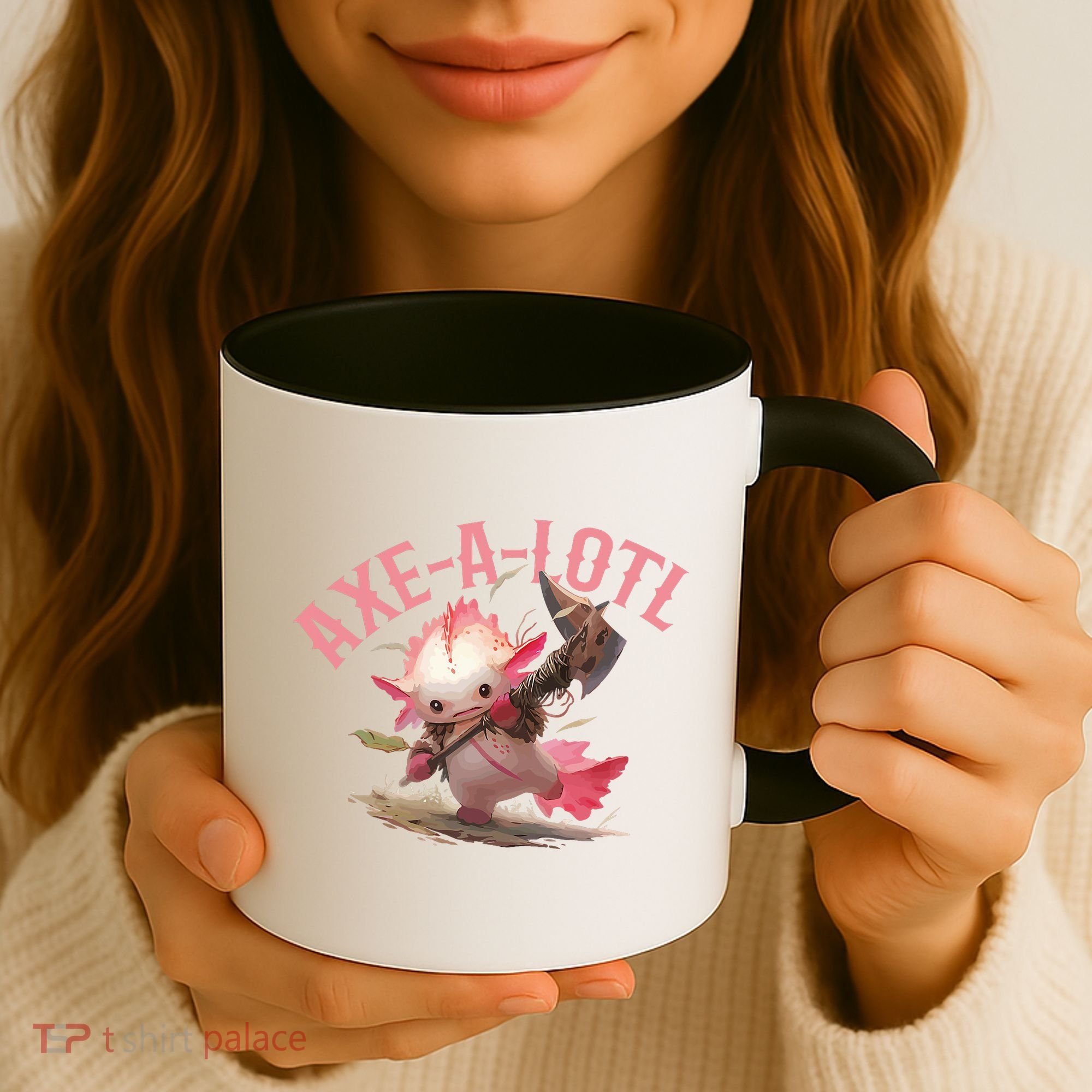 Axolotl Axt-A-Lotl Funny Viking Axe Throwing Lumberjack Coffee Mug