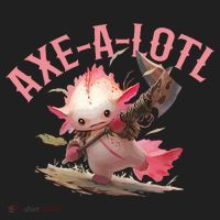 Axolotl Axt-A-Lotl Funny Viking Axe Throwing Lumberjack Beanie thumb 2