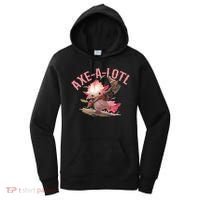 Axolotl Axt-A-Lotl Funny Viking Axe Throwing Lumberjack Women's Hoodie thumb 0