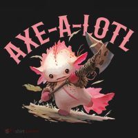 Axolotl Axt-A-Lotl Funny Viking Axe Throwing Lumberjack Women's Hoodie thumb 2