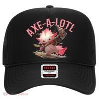 Axolotl Axt-A-Lotl Funny Viking Axe Throwing Lumberjack Hat thumb 0