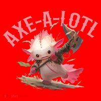 Axolotl Axt-A-Lotl Funny Viking Axe Throwing Lumberjack Santa Hat thumb 1