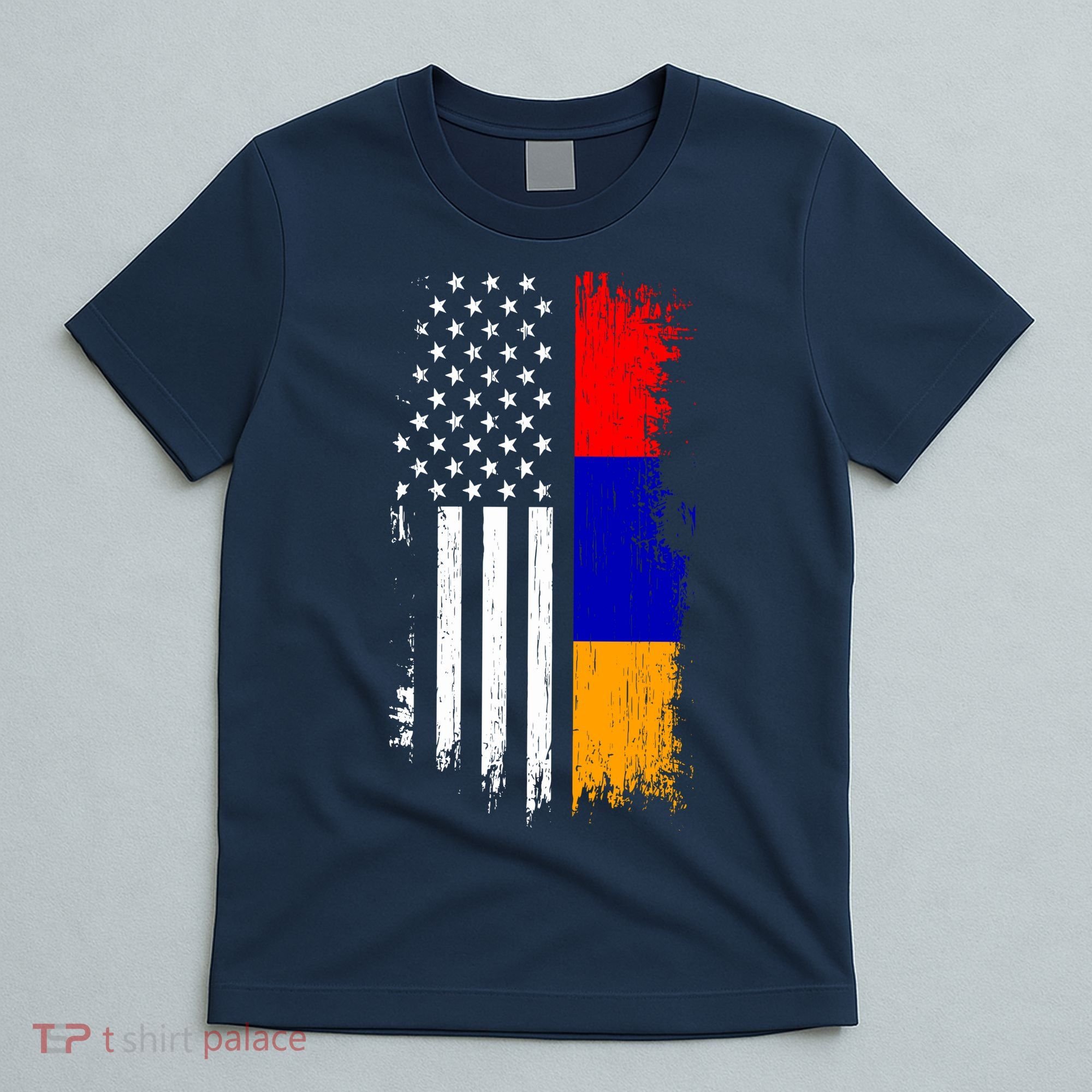 Armenian American Flag T Pride Armenia Usa Tees T-Shirt