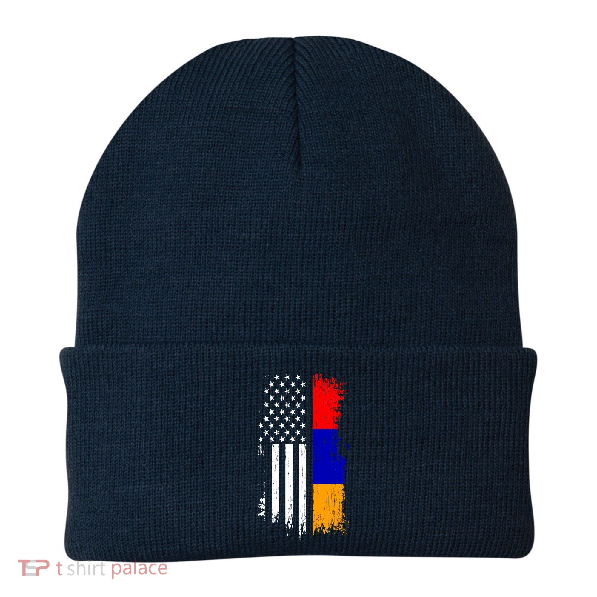 Armenian American Flag T Pride Armenia Usa Tees Beanie